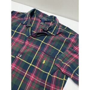 Polo Ralph Lauren Long Sleeve Flannel Shirt Men’s Large Blue Red Green